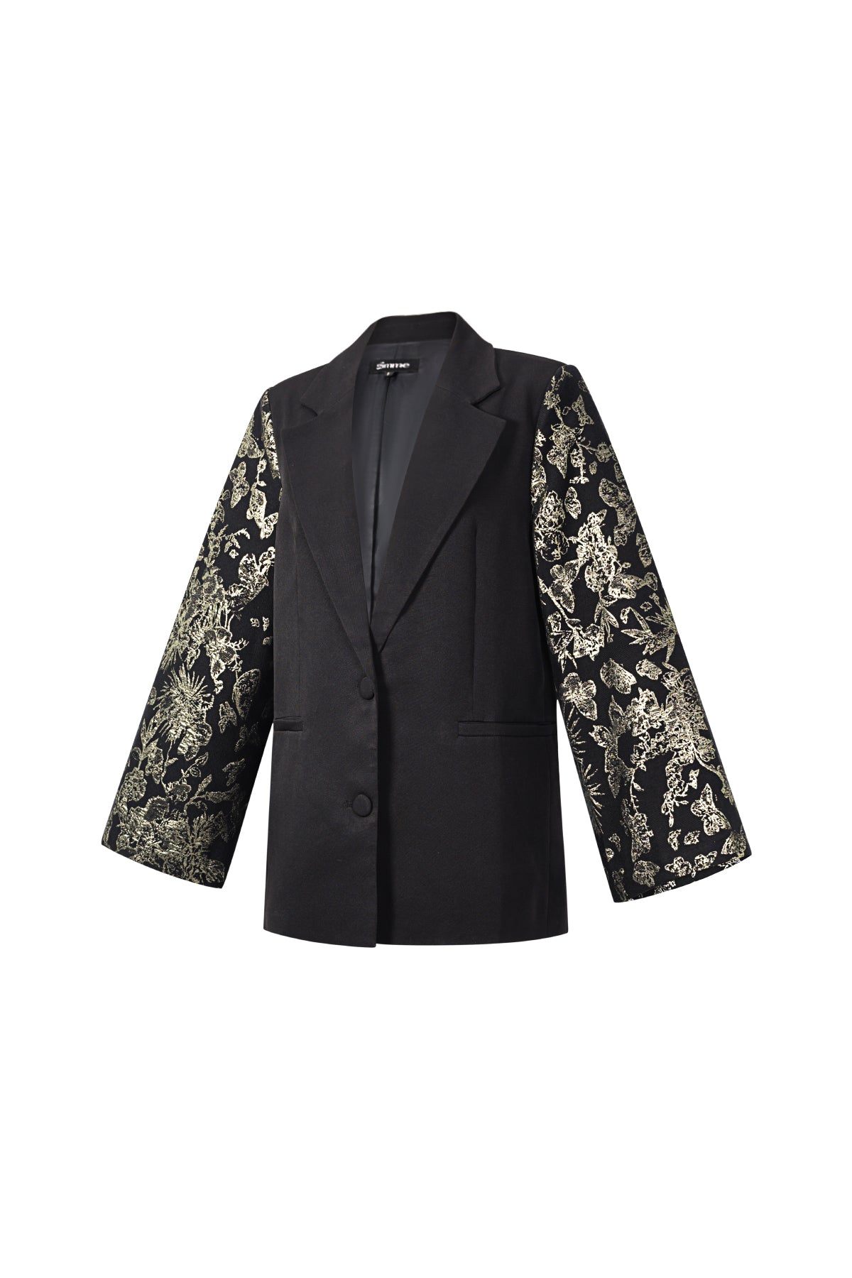 Feestelijke blazer jacquard mouwen