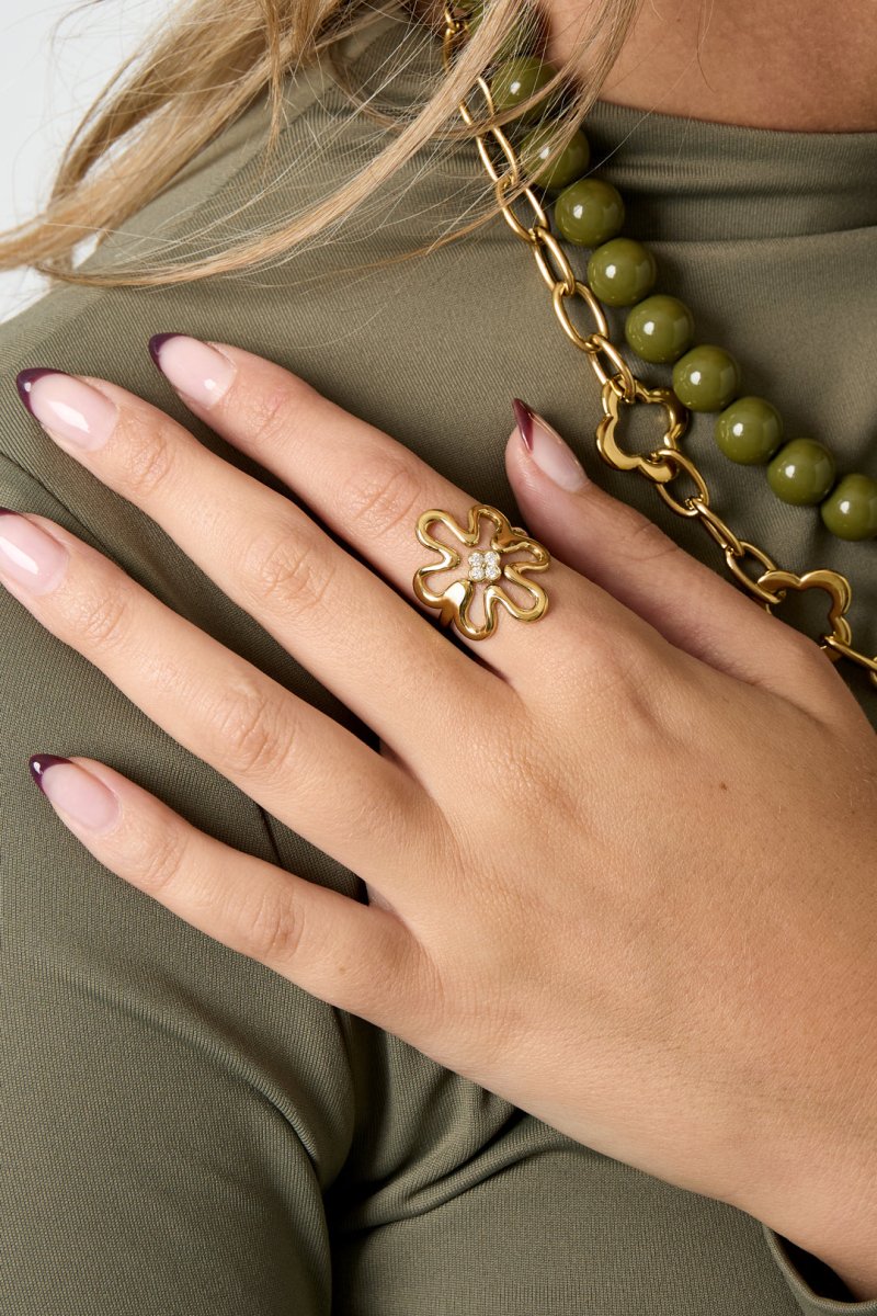 Daisy Flow Ring - 2 kleurenRojaluxe