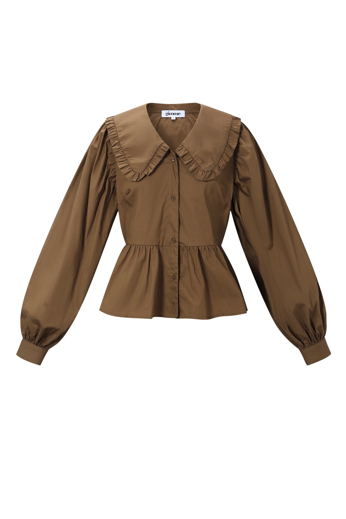 Katoenen blouses en overhemden Effen casual lente/zomerkleding