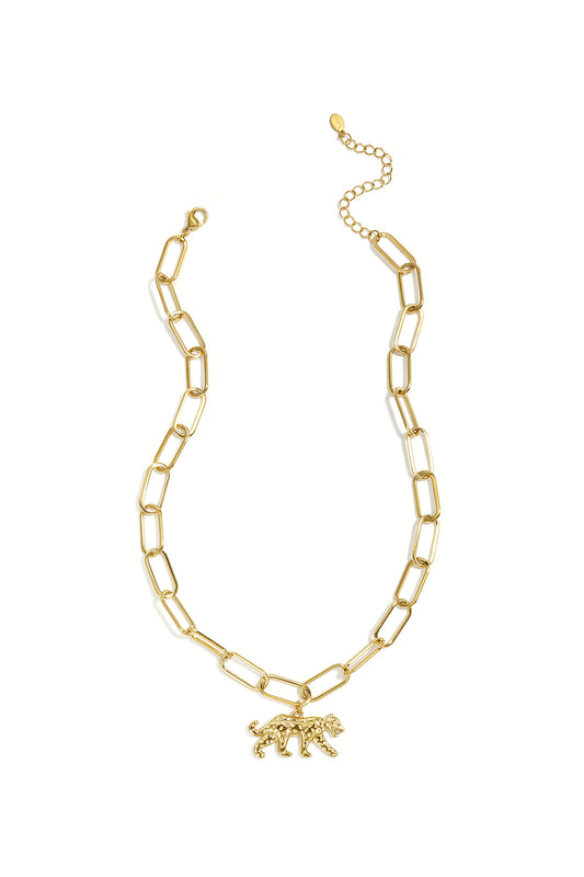 Schakelketting met panterbedel