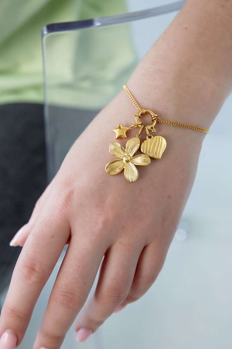 DIY-armband met bloemenRojaluxe