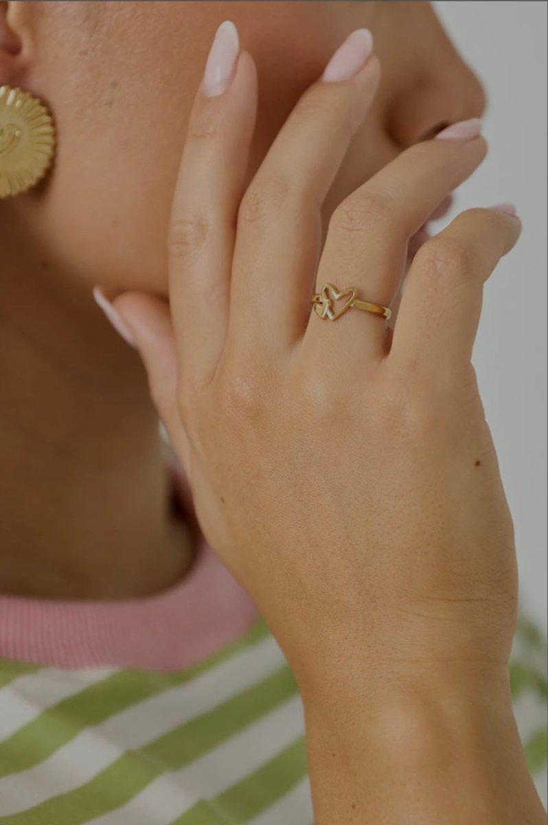 Double Heart RingRojaluxe