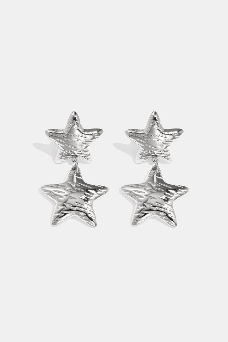 Double Star Drop Earrings - 2 kleurenRojaluxe