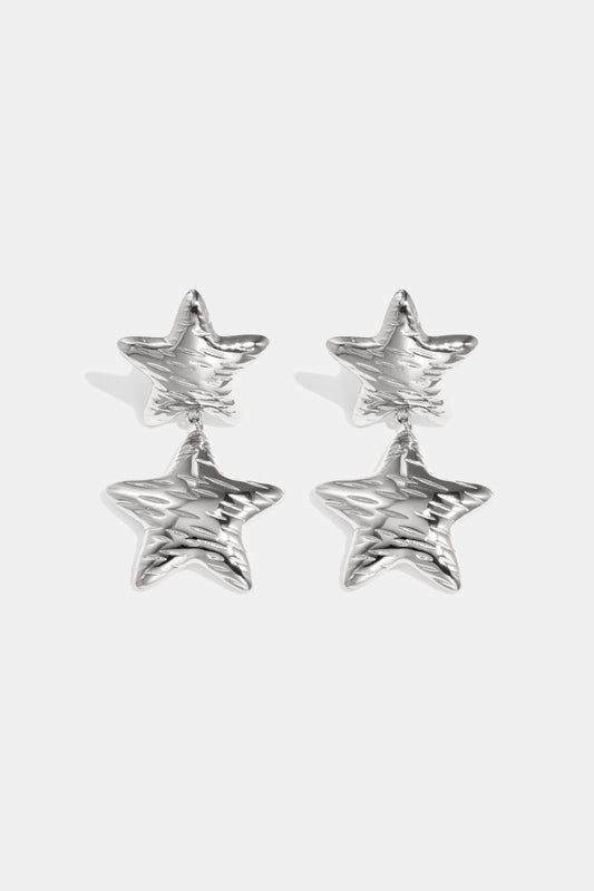 Double Star Drop Earrings - 2 kleurenRojaluxe
