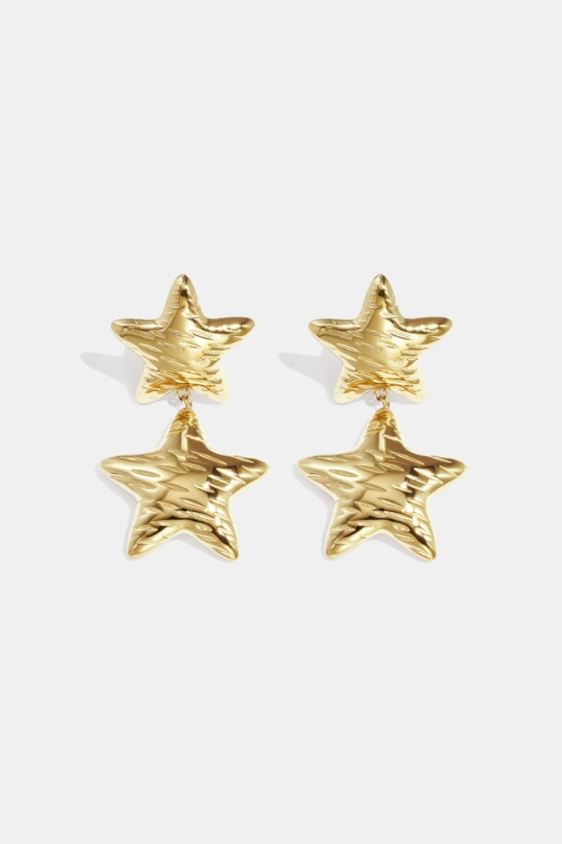 Double Star Drop Earrings - 2 kleurenRojaluxe