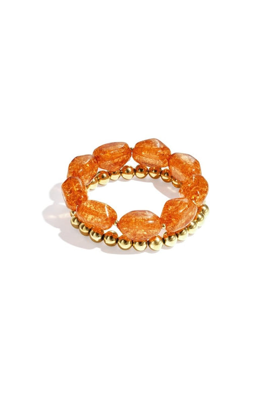Dubbele armband met Speels Design - 2 kleurenRojaluxe