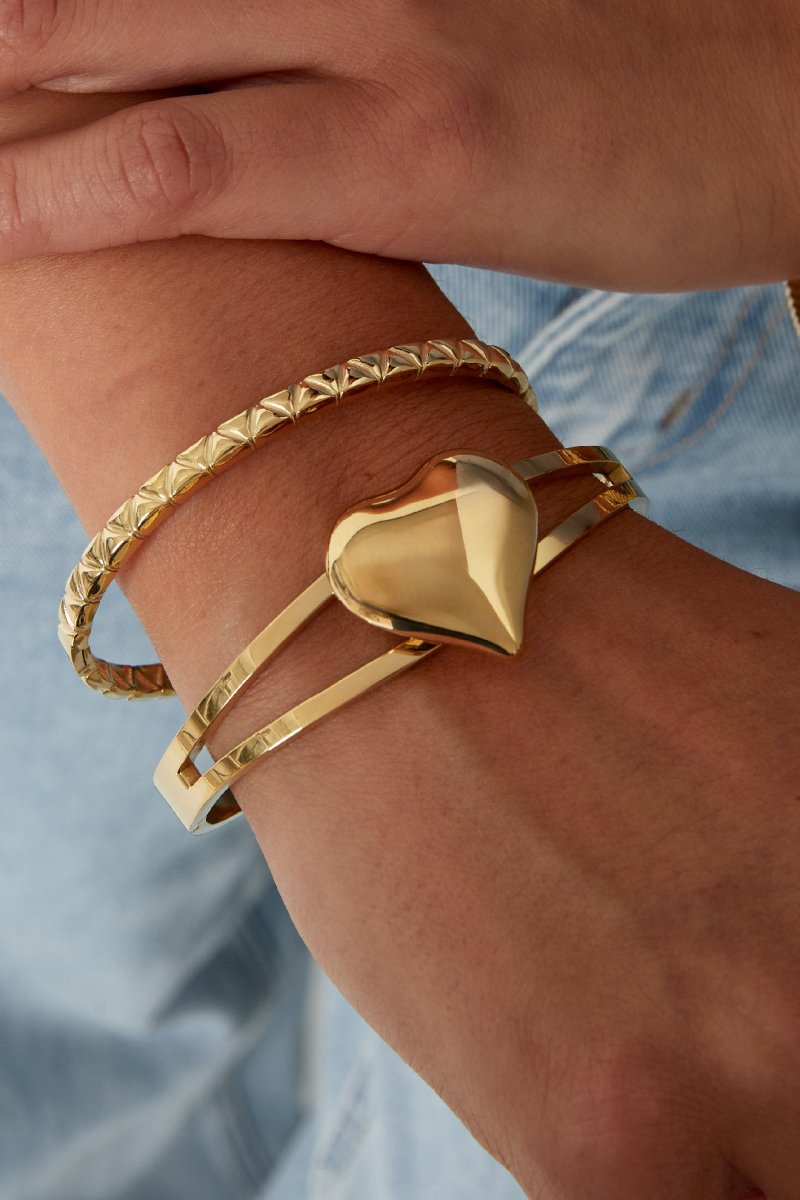 Dubbele hart armbandRojaluxe
