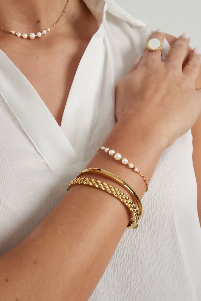 Elara Pearl Bracelet - 2 kleurenRojaluxe