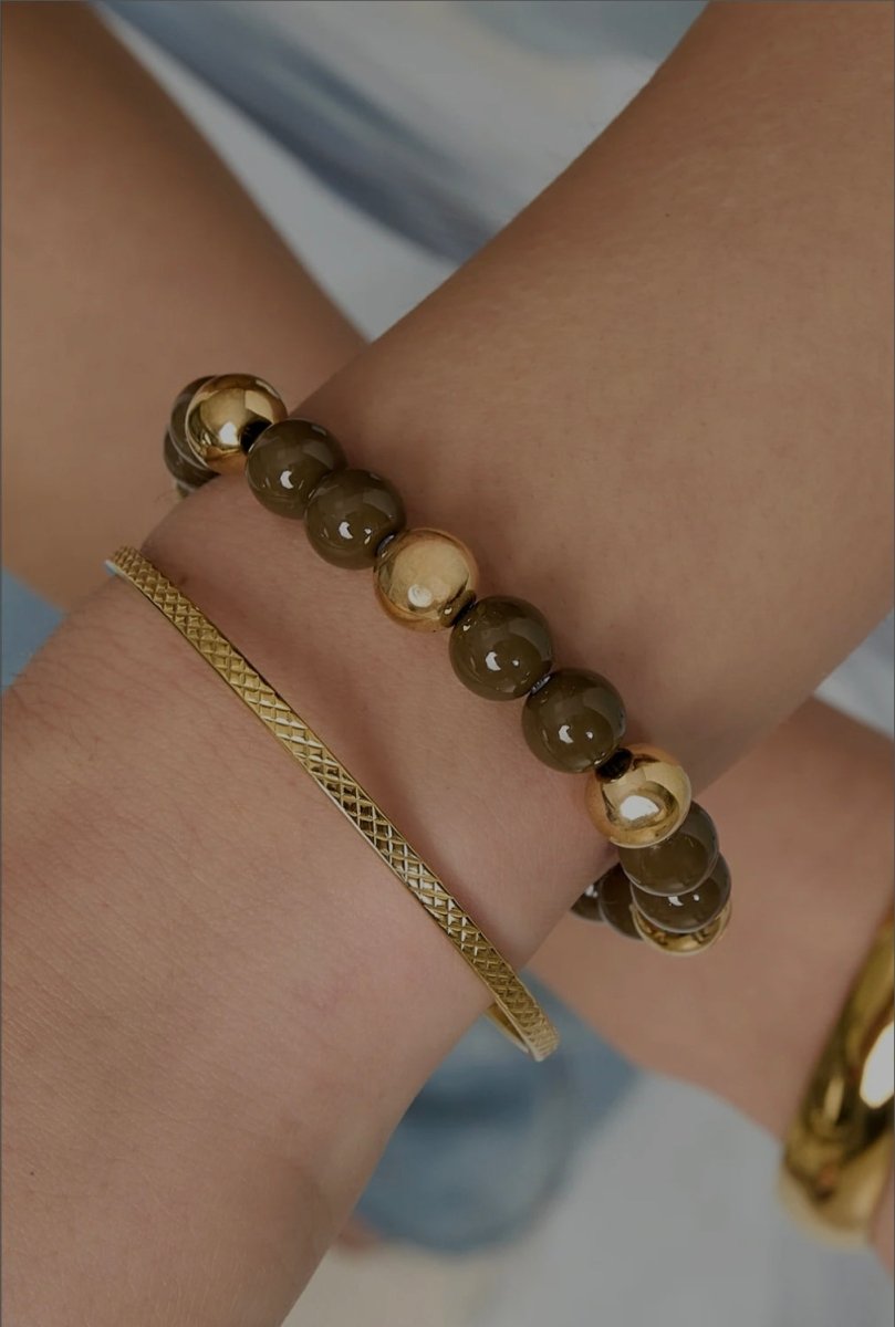 Elastische kralenarmband - 6 kleurenRojaluxe