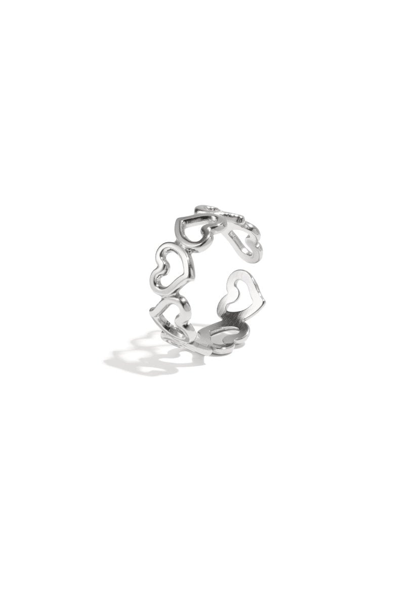 Elegante Hartjes Ring - 2 kleurenRojaluxe