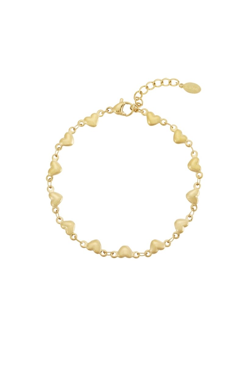 Enkele multi heart armbandRojaluxe