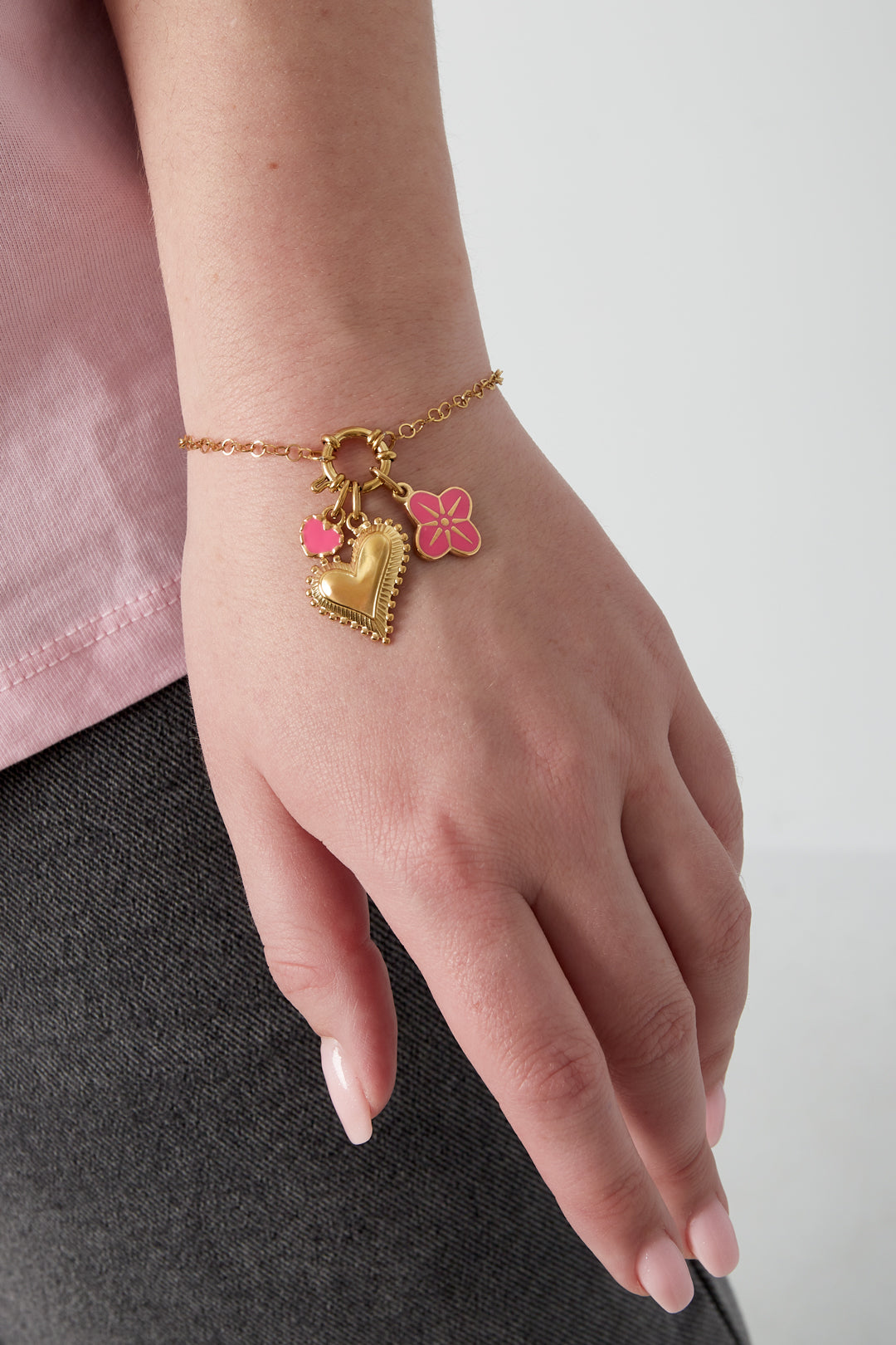 Chunky hart DIY armband