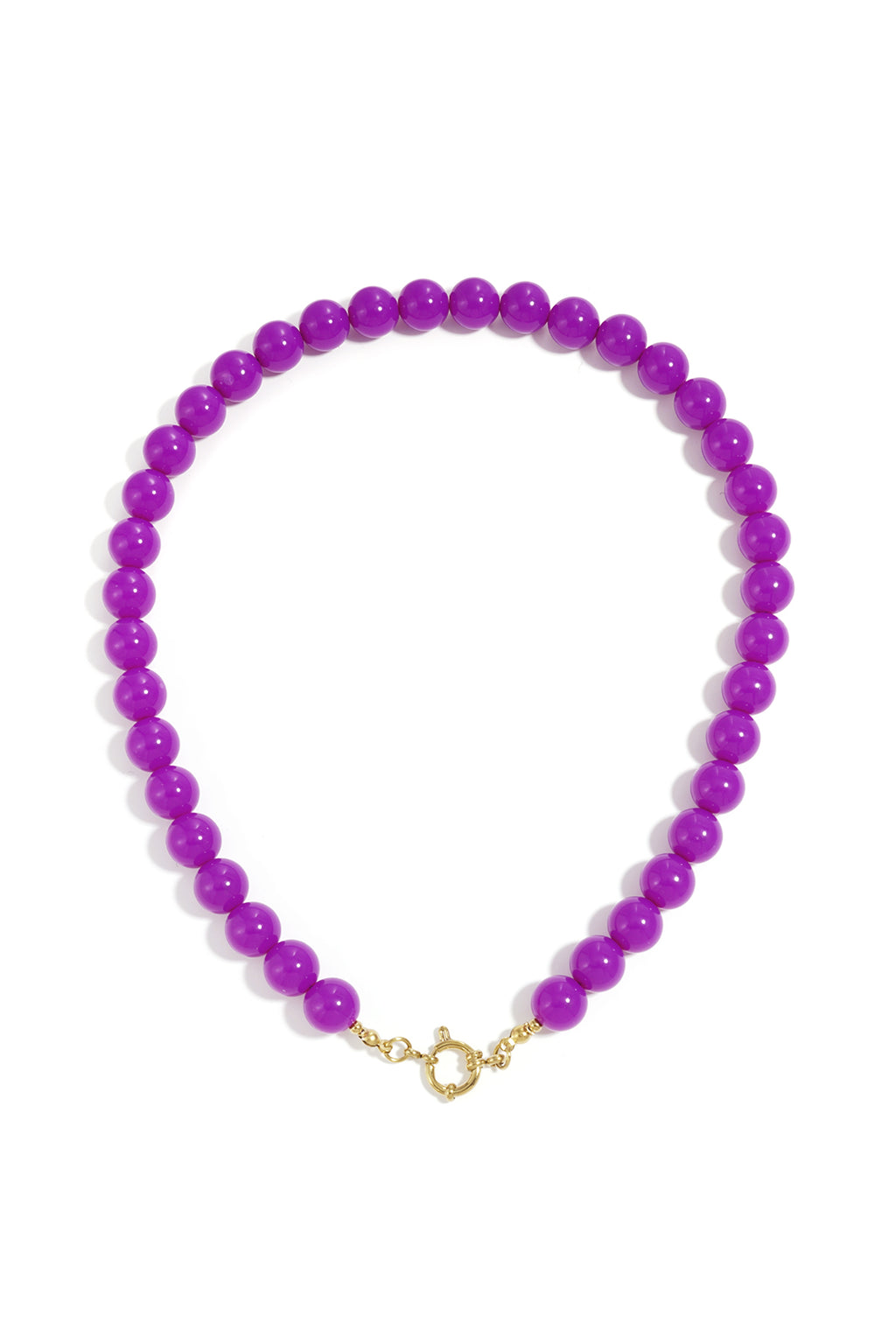 Gekleurde kleine kralenketting-12mm