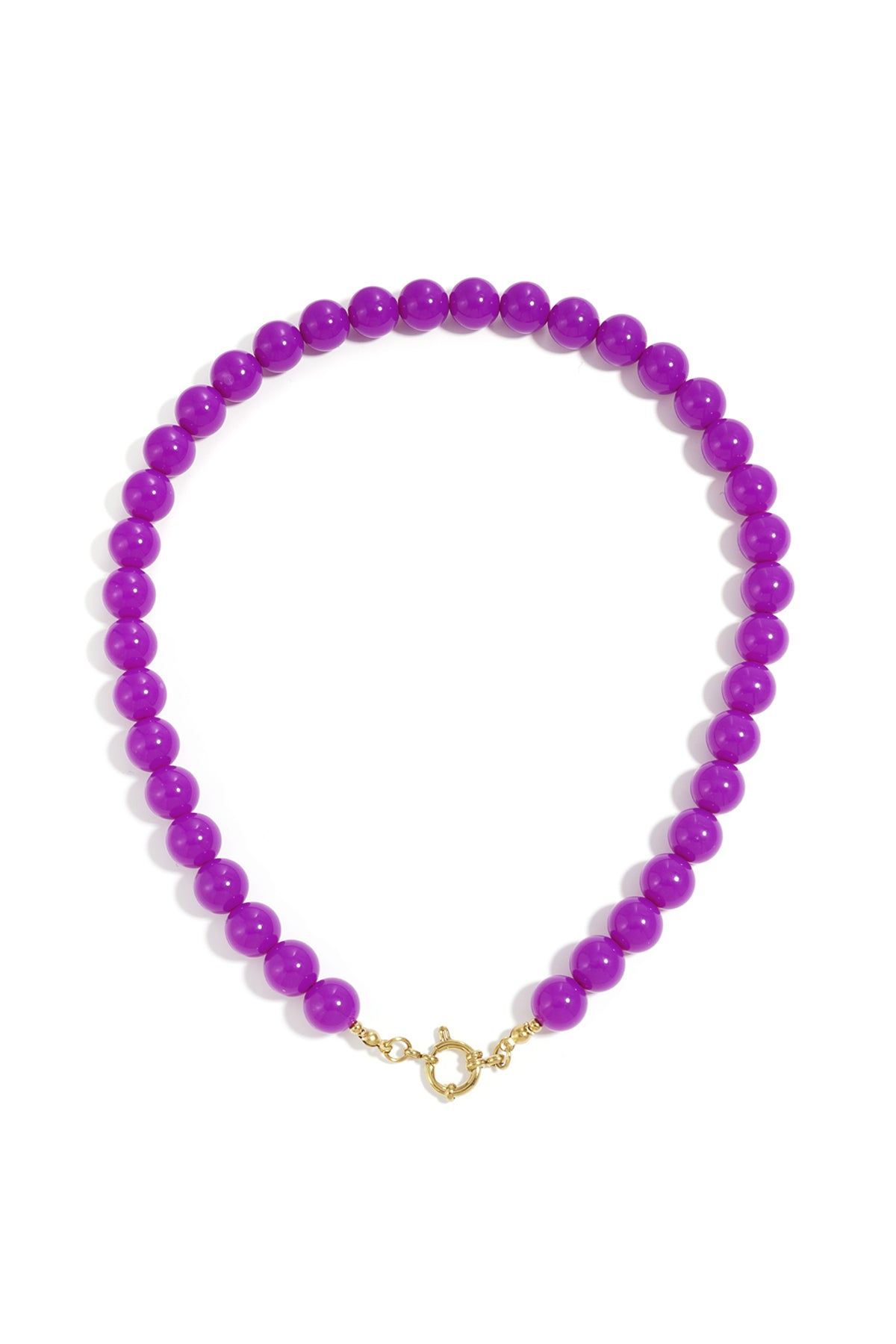 Gekleurde kleine kralenketting-12mm