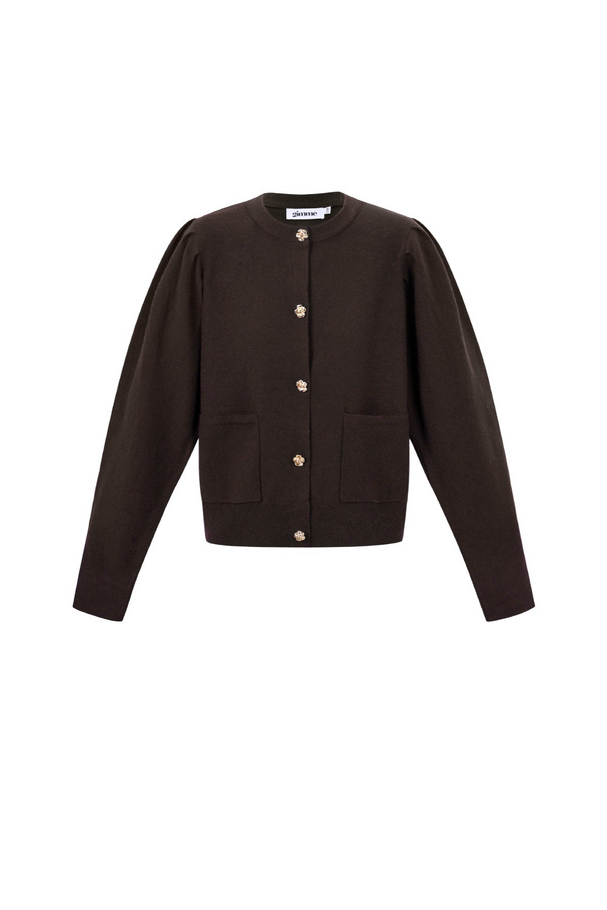 Vest met bloemen knopen