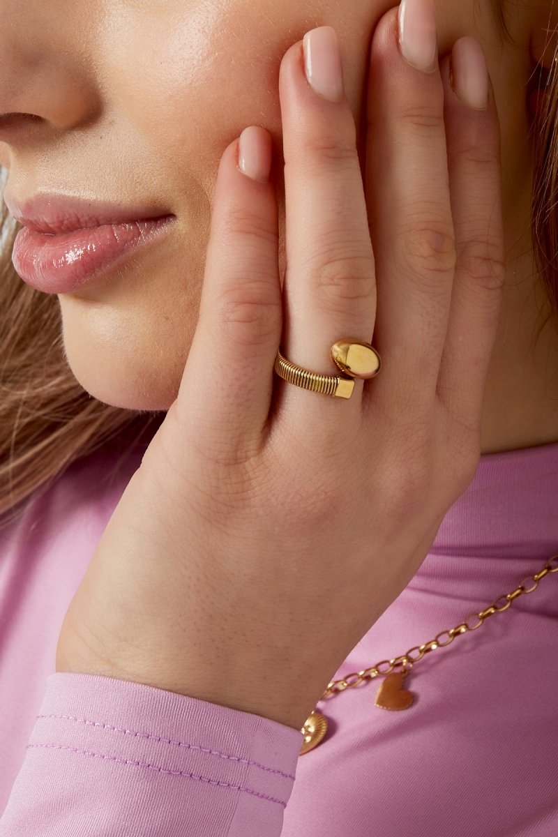 funky dot ring - 2 kleurenRojaluxe