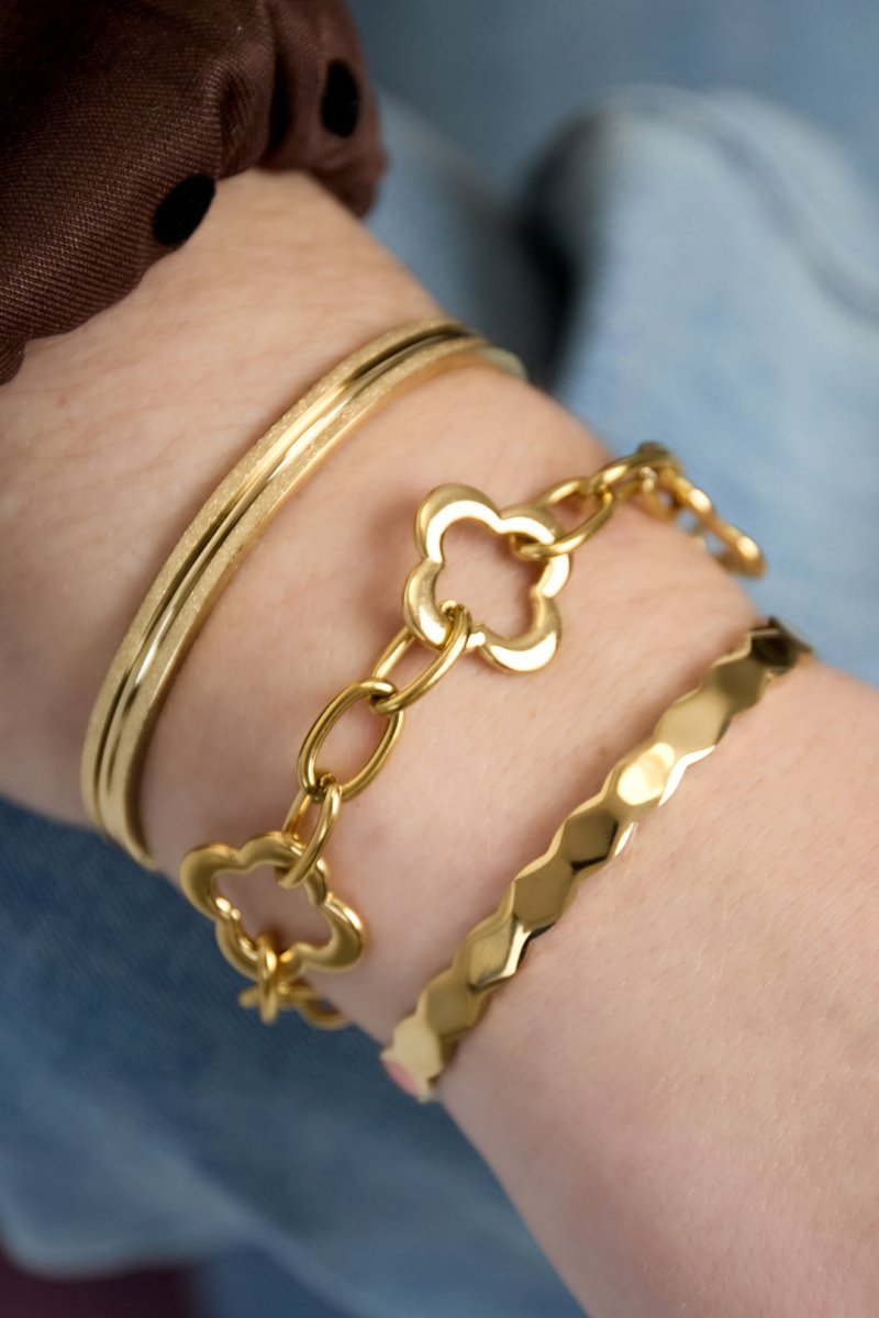 Gestructureerde armbandRojaluxe