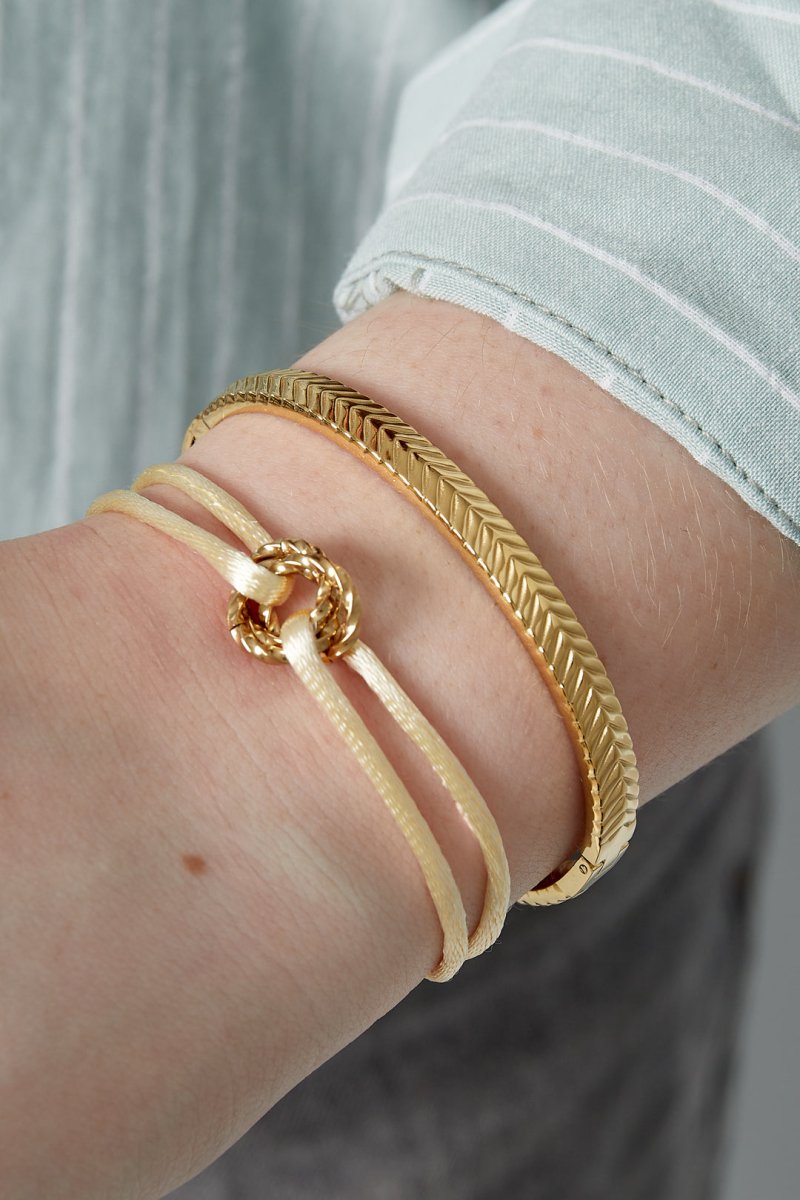 Gevlochten armband - 2 kleurenRojaluxe