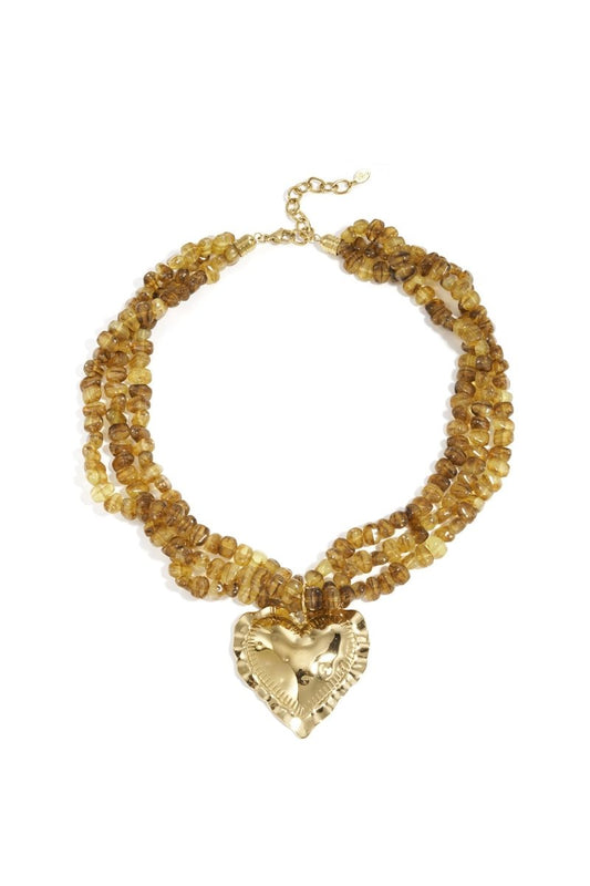 Golden Heart BeadRojaluxe