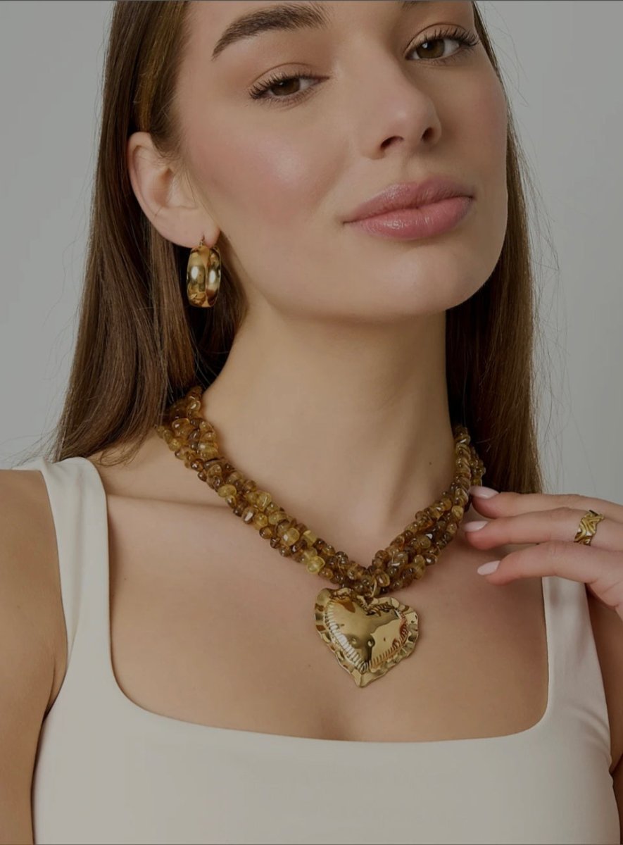Golden Heart BeadRojaluxe