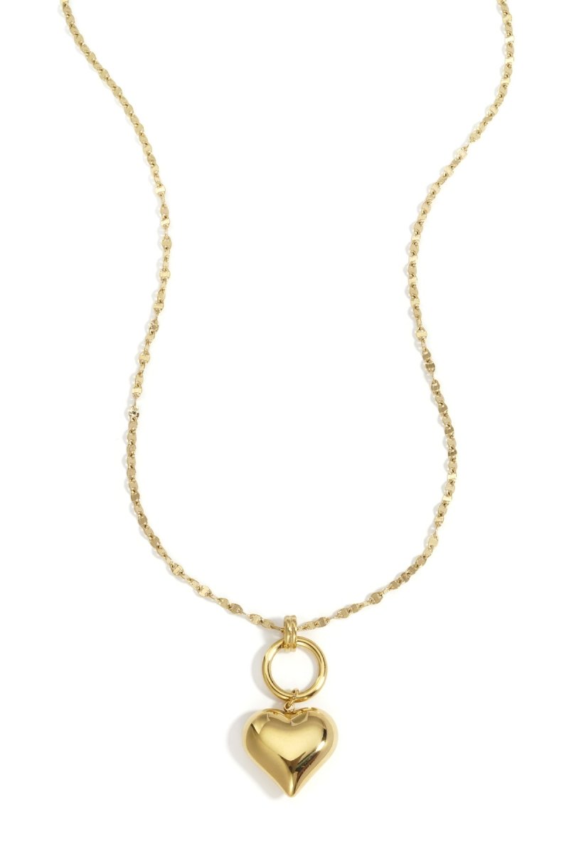 Gouden ketting met hart hanger - 2 kleurenRojaluxe