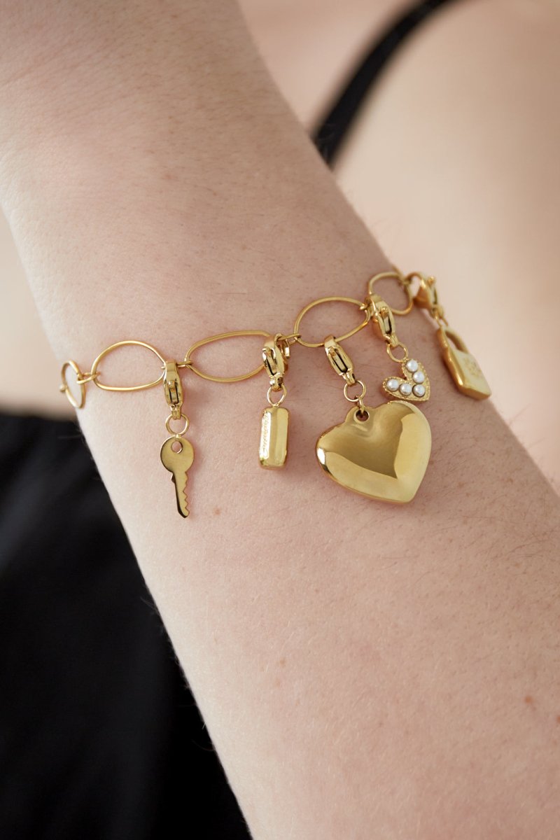 Grote hart DIY armbandRojaluxe