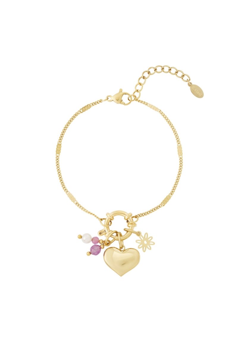 Grote hart DIY armbandRojaluxe
