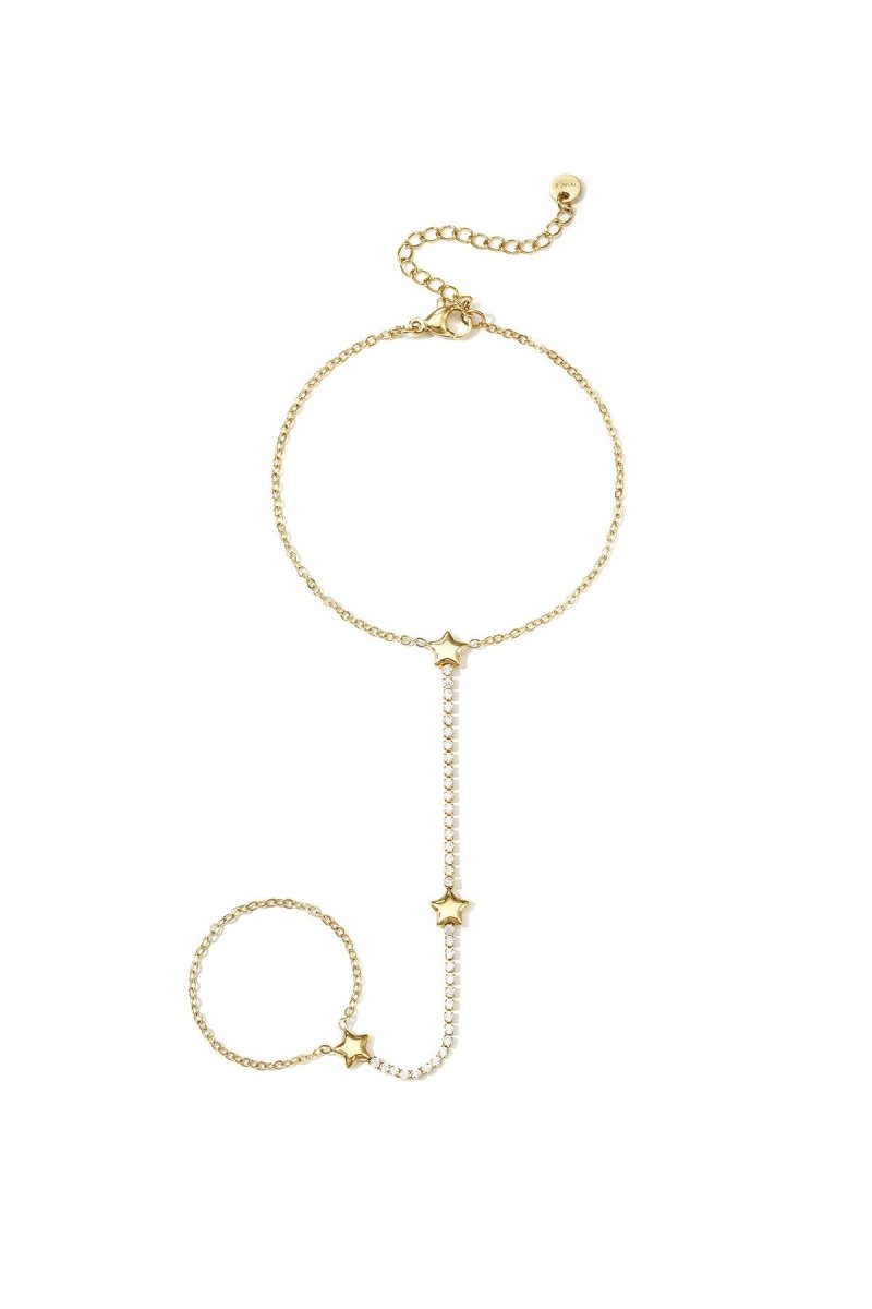 Handchain tennis-style met sterretjes - 2 kleurenRojaluxe