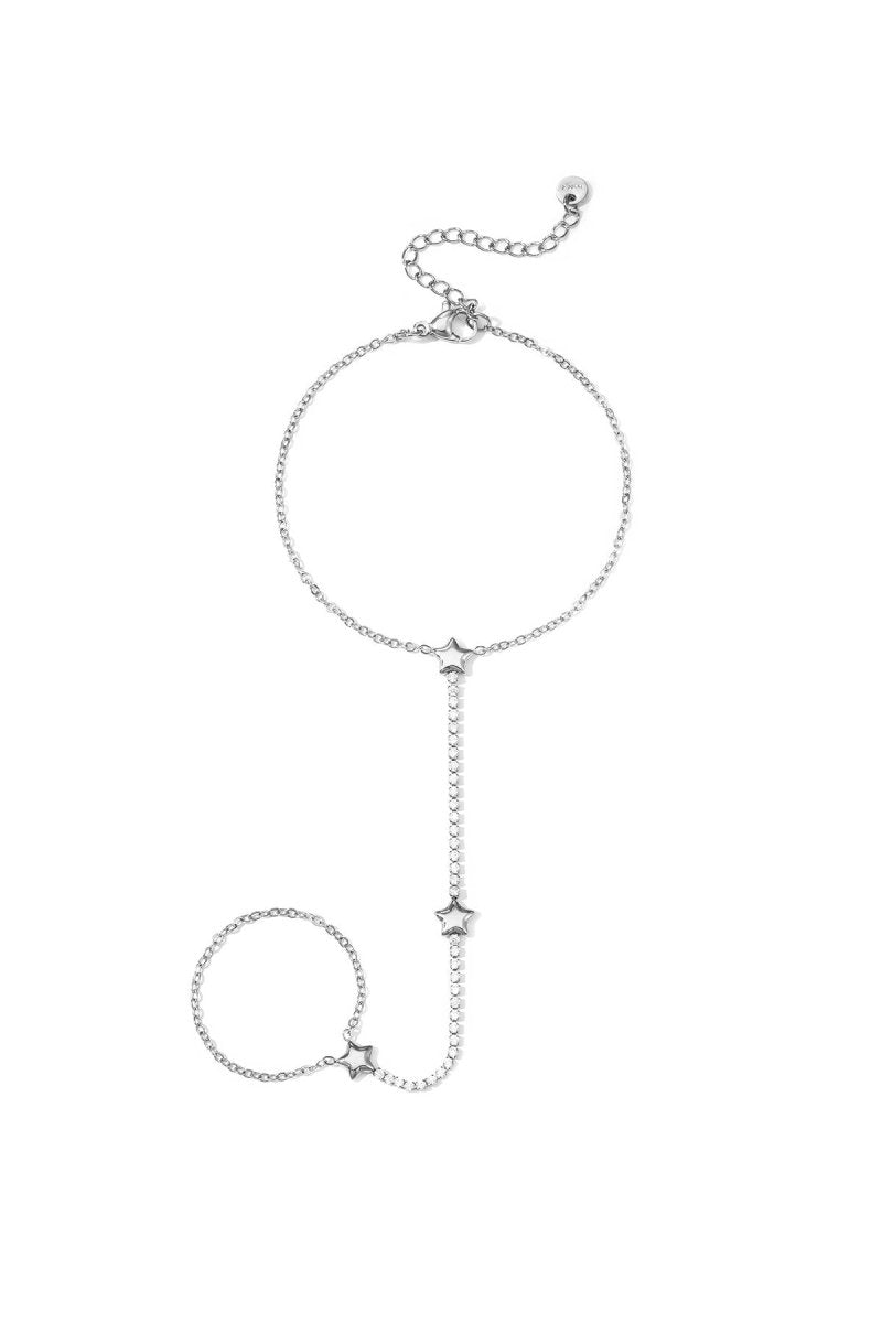 Handchain tennis-style met sterretjes - 2 kleurenRojaluxe