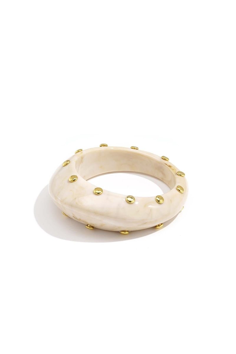Hars bangle armband met studsRojaluxe