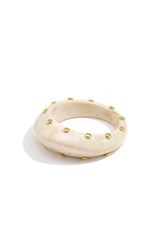 Hars bangle armband met studsRojaluxe