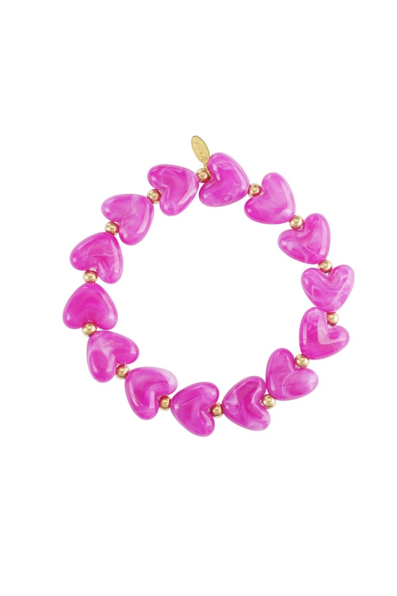 Hartjes armband - 18 kleurenRojaluxe