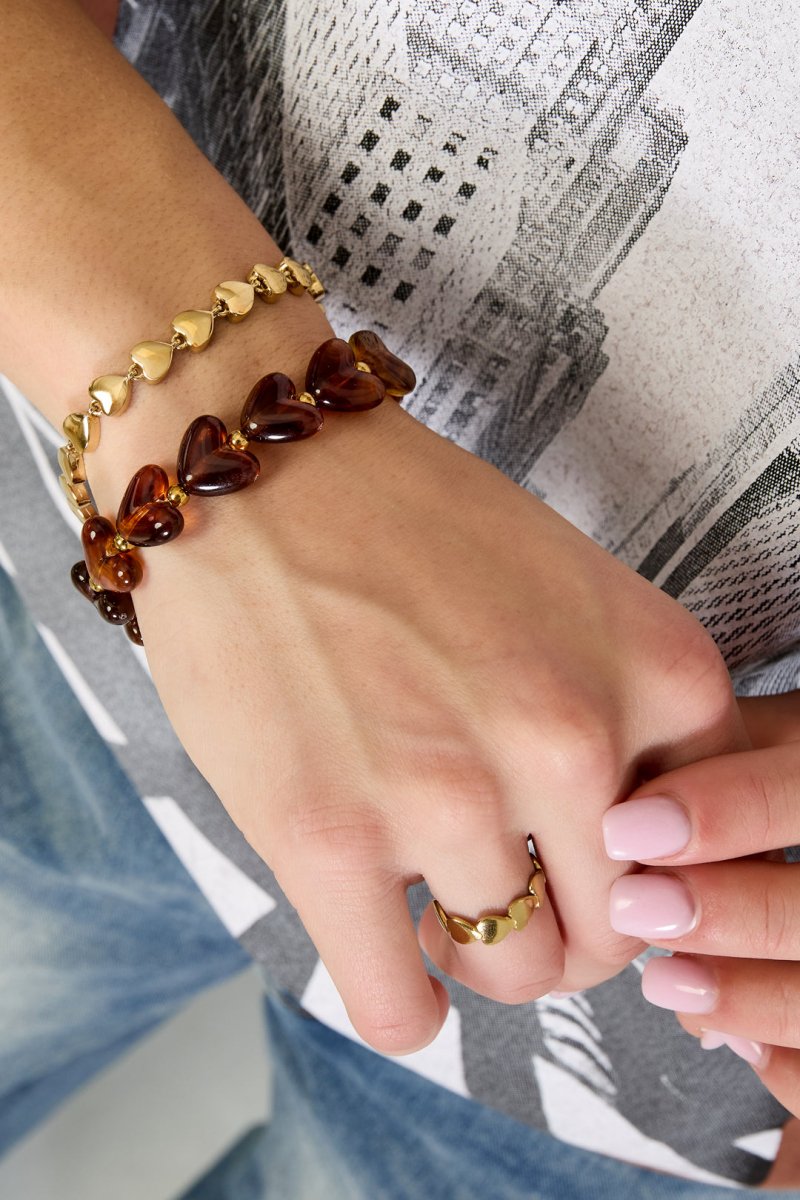 Hartjes armband - 18 kleurenRojaluxe