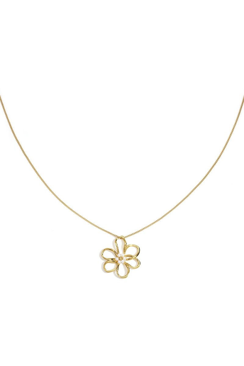 Ketting met bloemvormige hangerRojaluxe