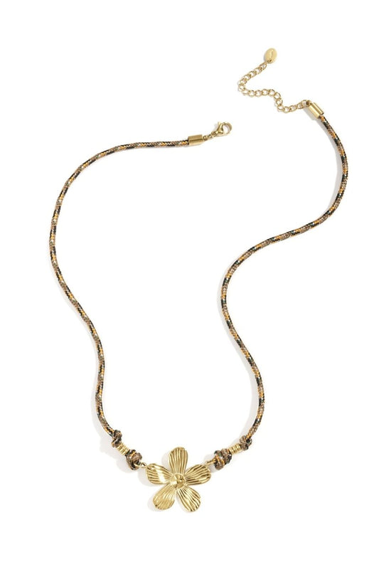 Ketting met gouden bloem hangerRojaluxe