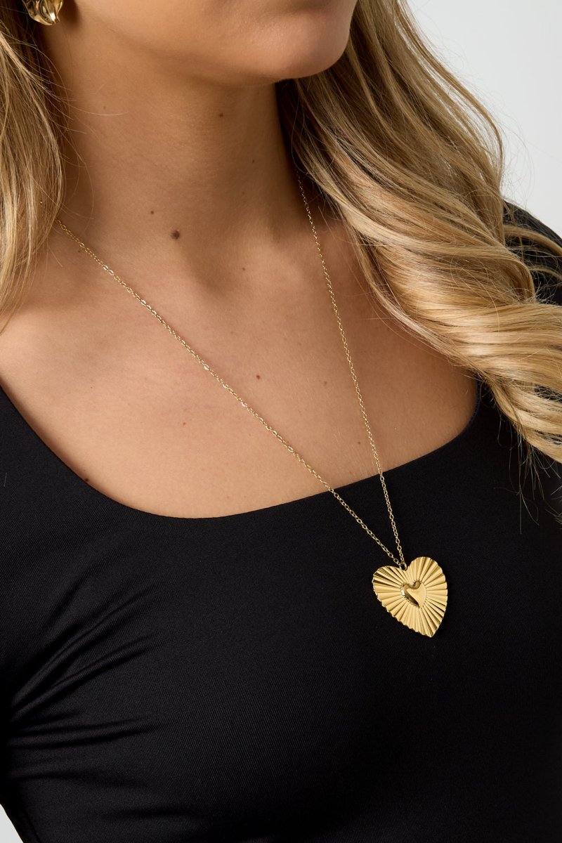 Ketting met hartvormige hangerRojaluxe