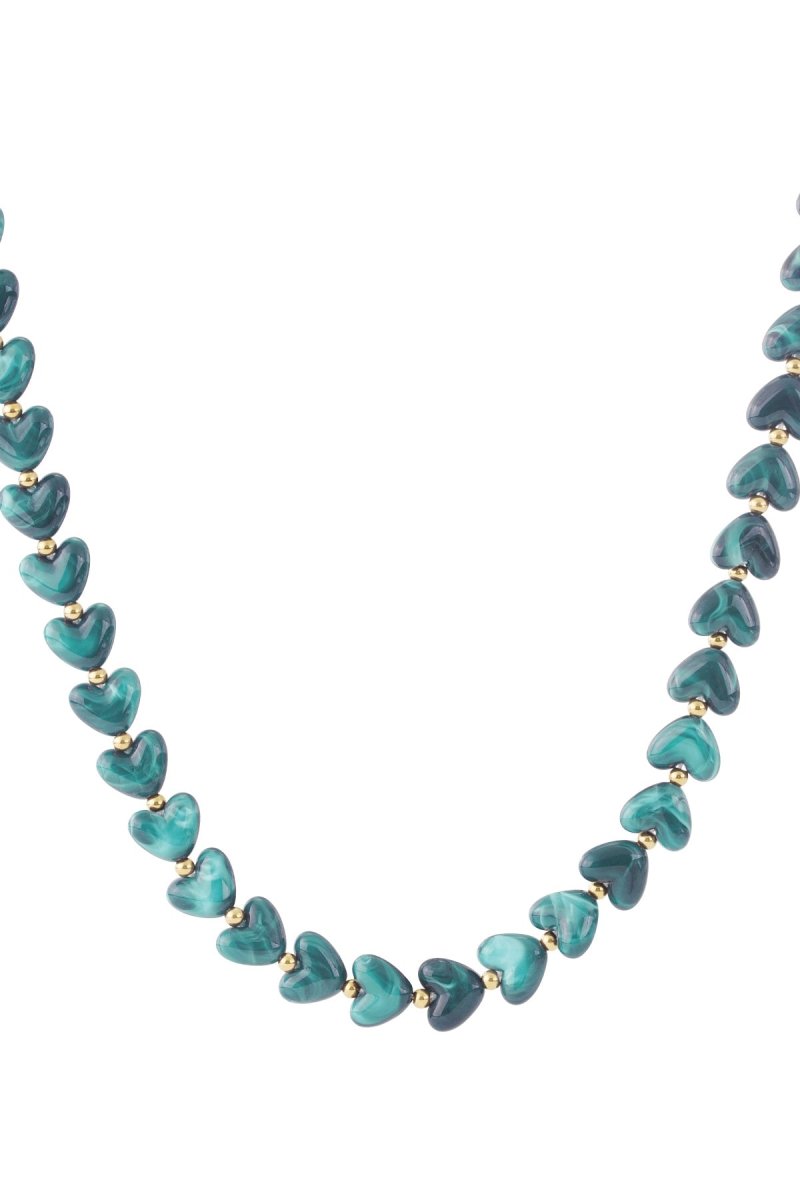 Ketting met hartvormige kralen - 6 kleurenRojaluxe