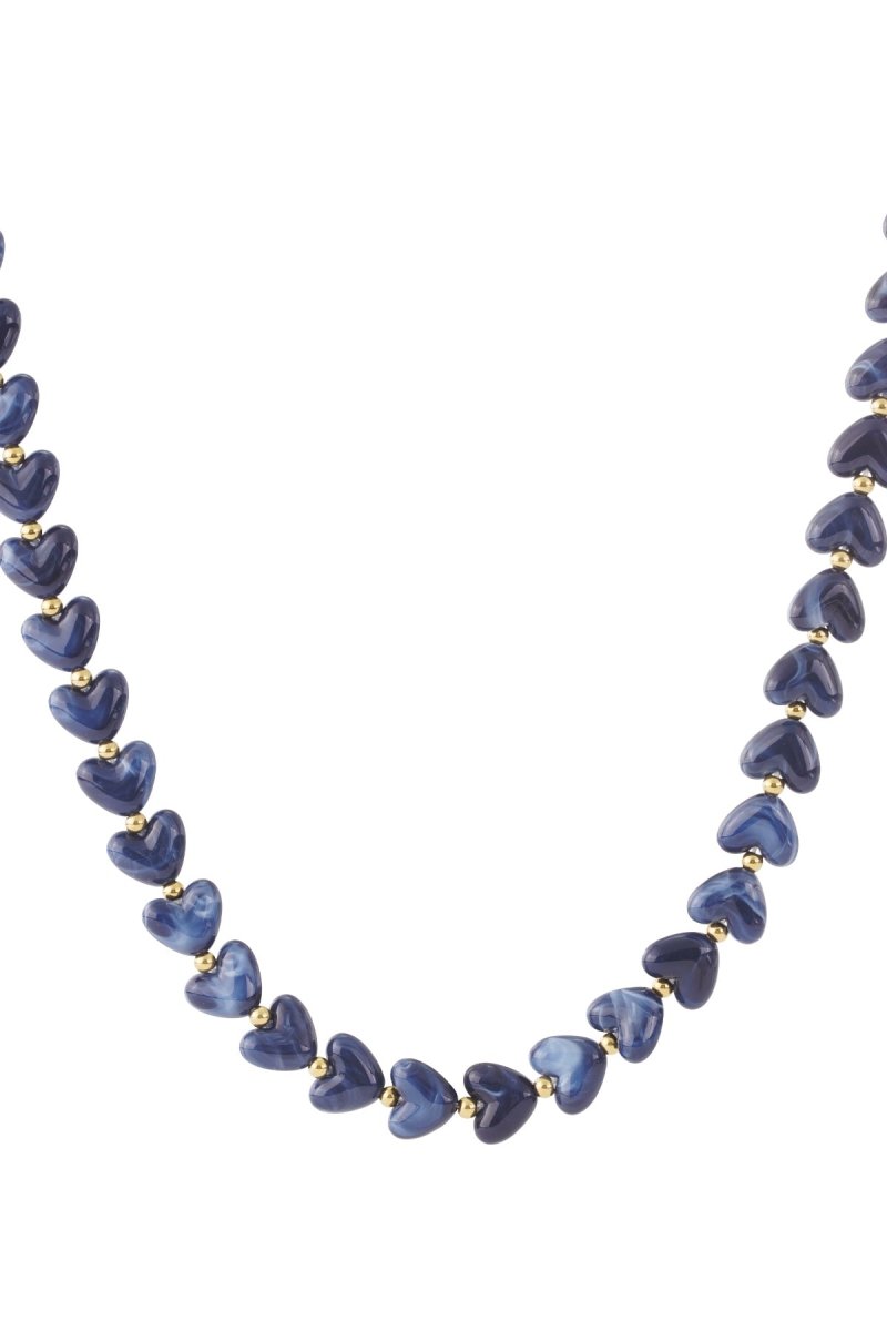 Ketting met hartvormige kralen - 6 kleurenRojaluxe