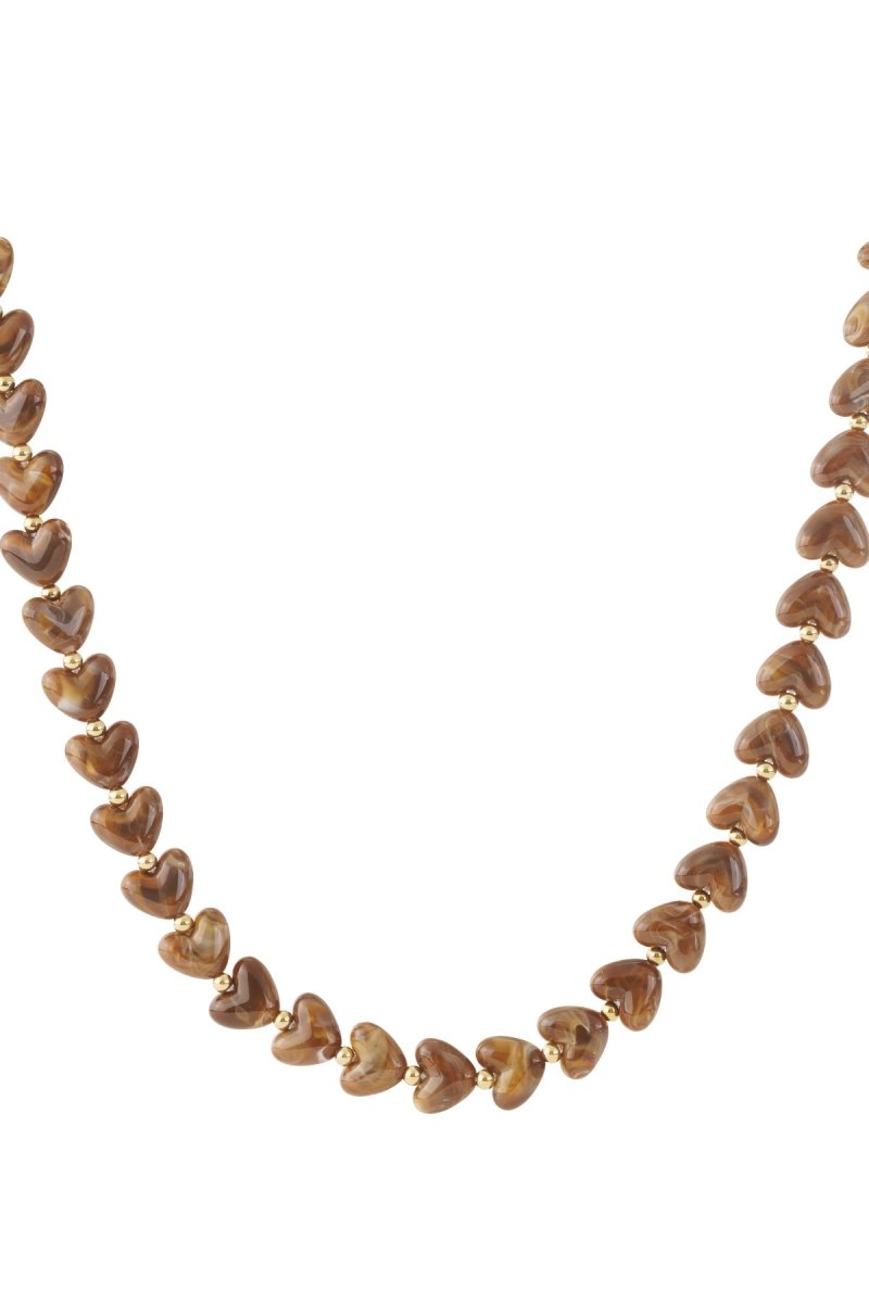 Ketting met hartvormige kralen - 6 kleurenRojaluxe