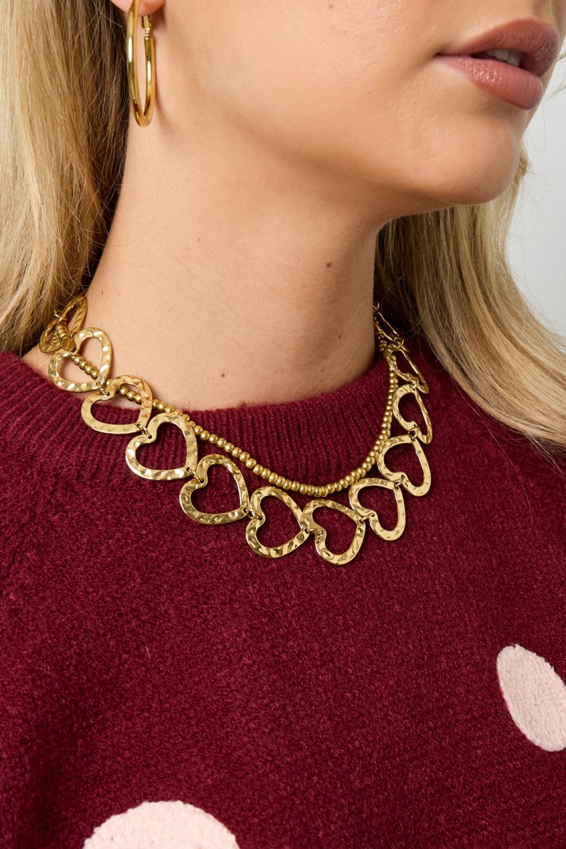 Ketting met Hartvormige SchakelsRojaluxe