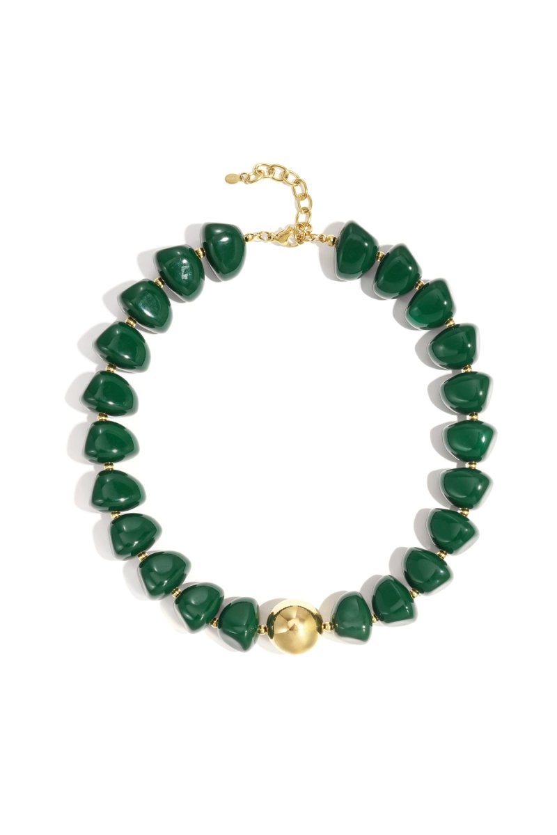 Ketting met kralen en gouden detail - 4 kleurenRojaluxe