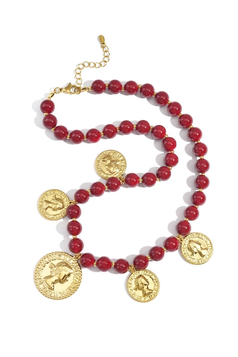Ketting met munthangers - 2 kleurenRojaluxe