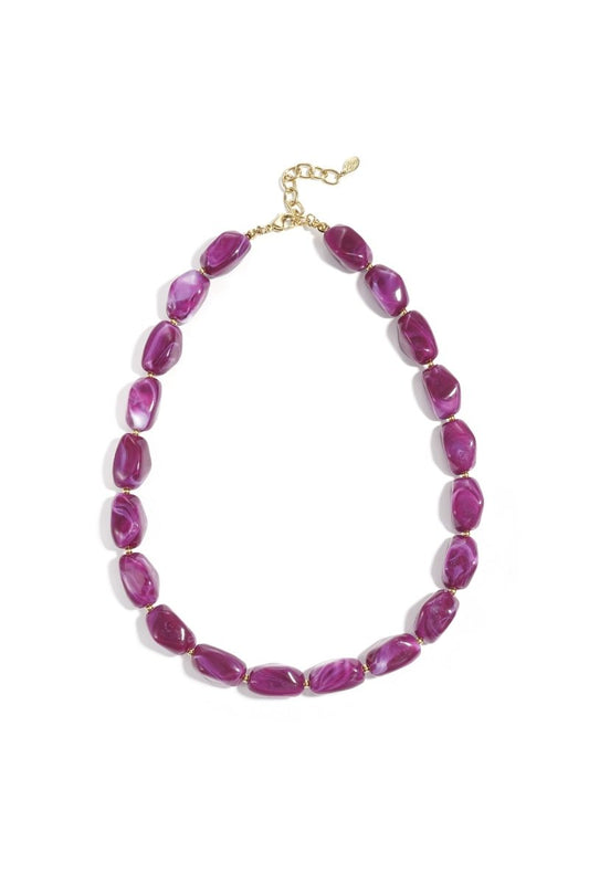 Ketting met oranje kralen - 4 kleurenRojaluxe