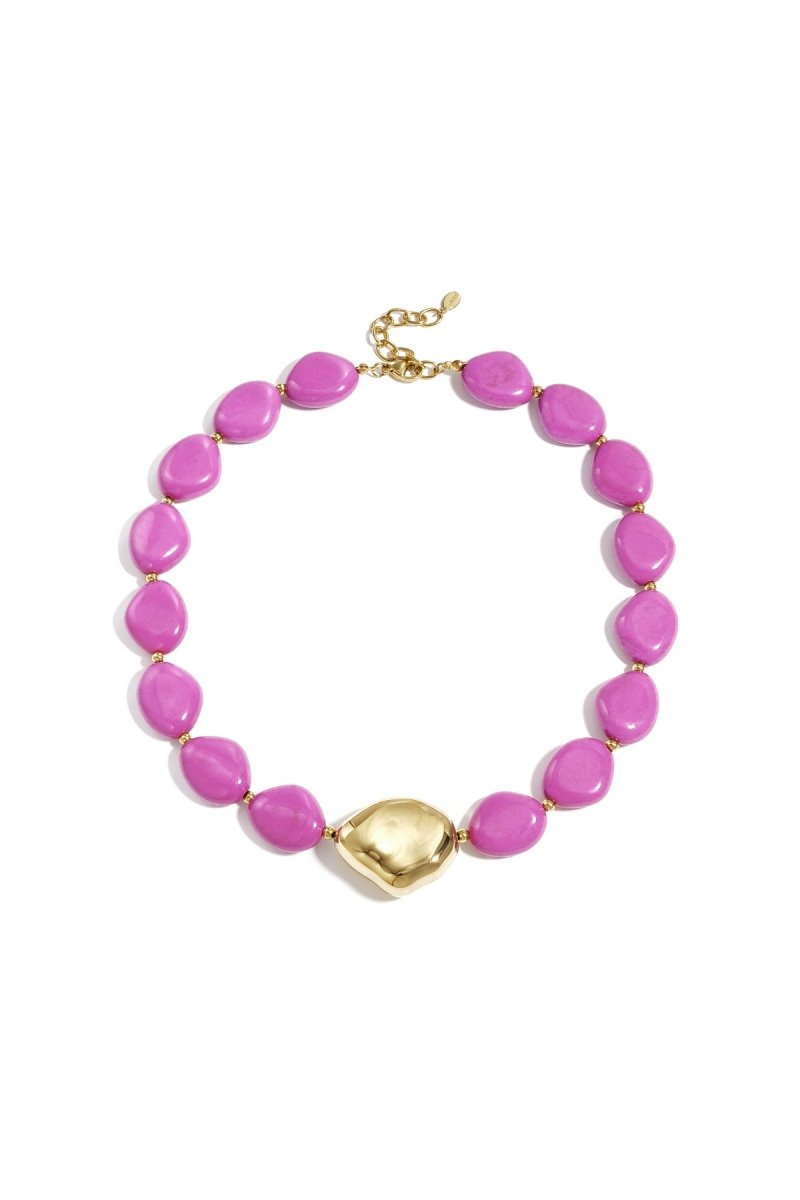Ketting met Organische Kralen - 3 kleurenRojaluxe