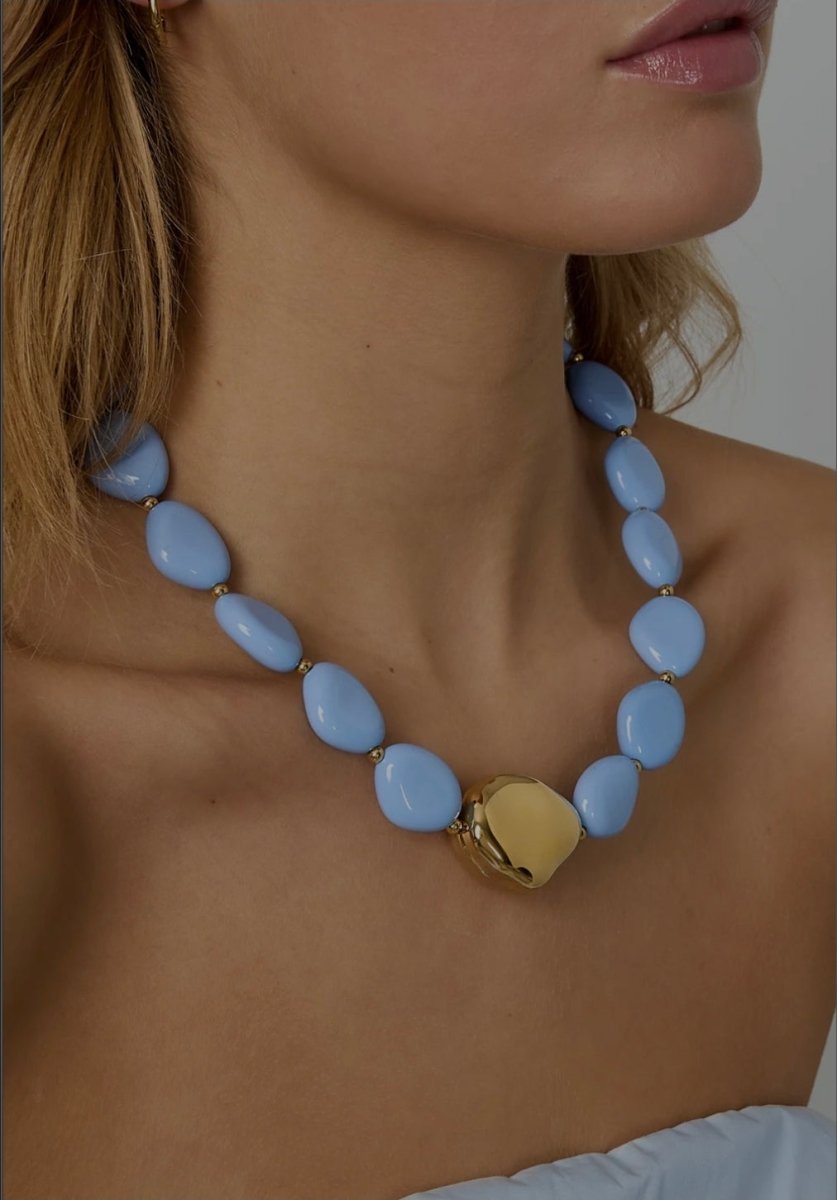 Ketting met Organische Kralen - 3 kleurenRojaluxe