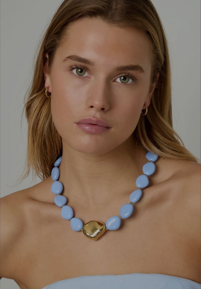 Ketting met Organische Kralen - 3 kleurenRojaluxe