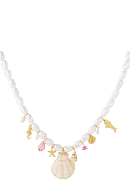 Ketting met schelpparelsRojaluxe
