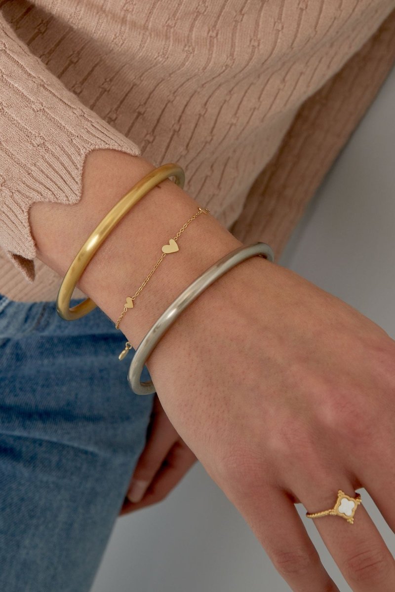 Klassieke armband met hartjesRojaluxe
