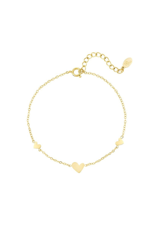 Klassieke armband met hartjesRojaluxe