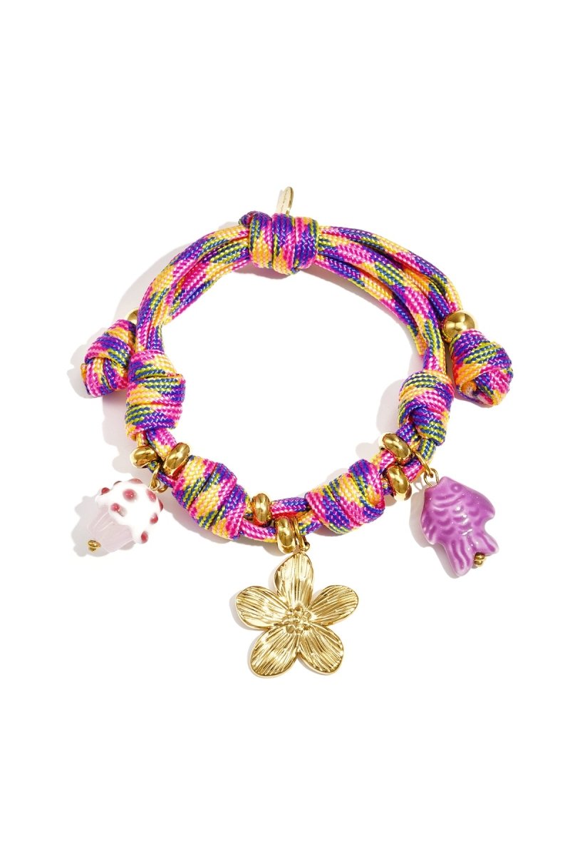 Knotty Bloom Charm BraceletRojaluxe